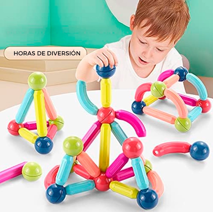 Juego Bolas-Varillas Magnéticas